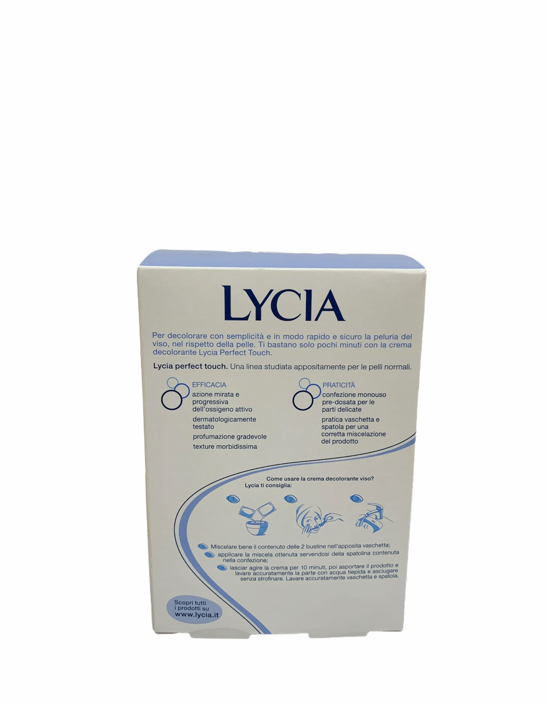 Lycia crema decolorante viso pelli normali x8 bustine