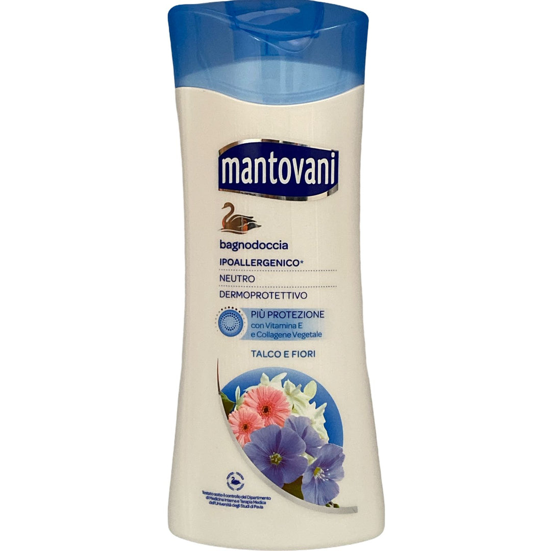 Mantovani bagno doccia neutro dermoprotettivo al profumo di talco e fiori 400 ml