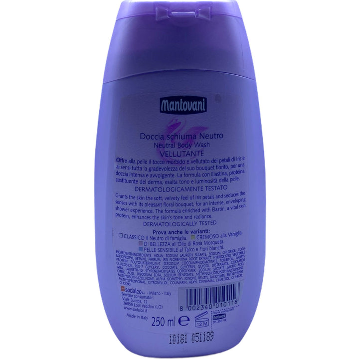 Mantovani doccia schiuma iris blu 250 ml