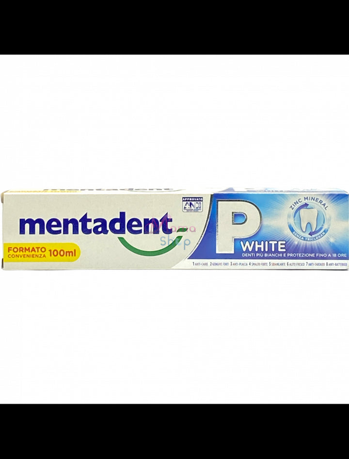 Mentadent dentifricio P white 100 ml
