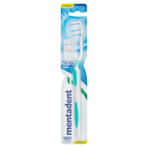 Mentadent spazzolino tecnic clean medio+cappuccio