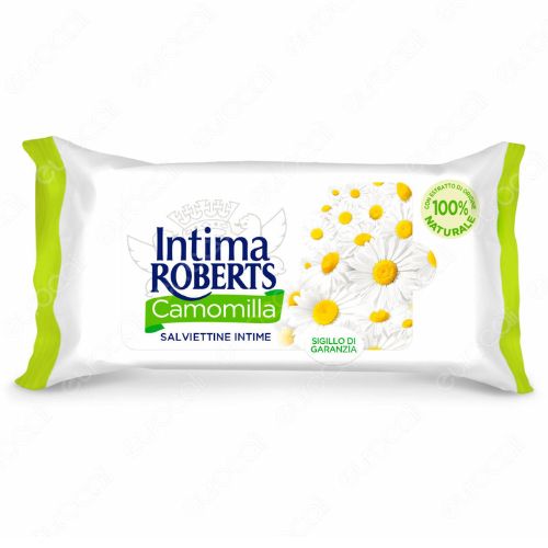 Neutro Roberts Salviettine Intime alla Camomilla – Confezione da 12 Pezzi