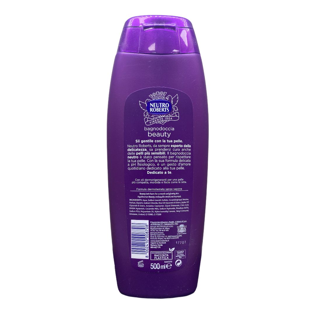 Neutro roberts bagno doccia beauty con oli dermo rigeneranti 500 ml