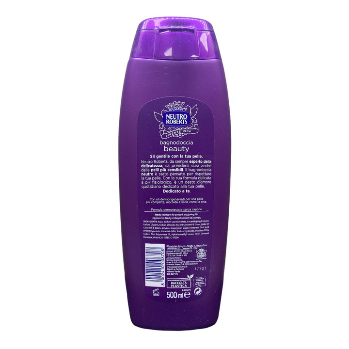 Neutro roberts bagno doccia beauty con oli dermo rigeneranti 500 ml