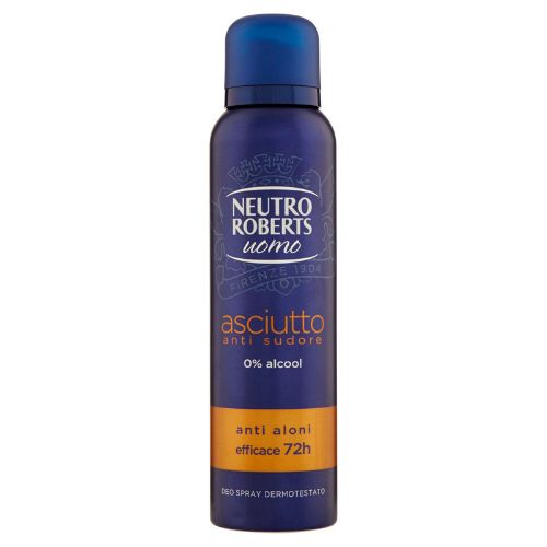 Neutro roberts deodorante spray uomo asciutto anti sudore   anti aloni  150 ml