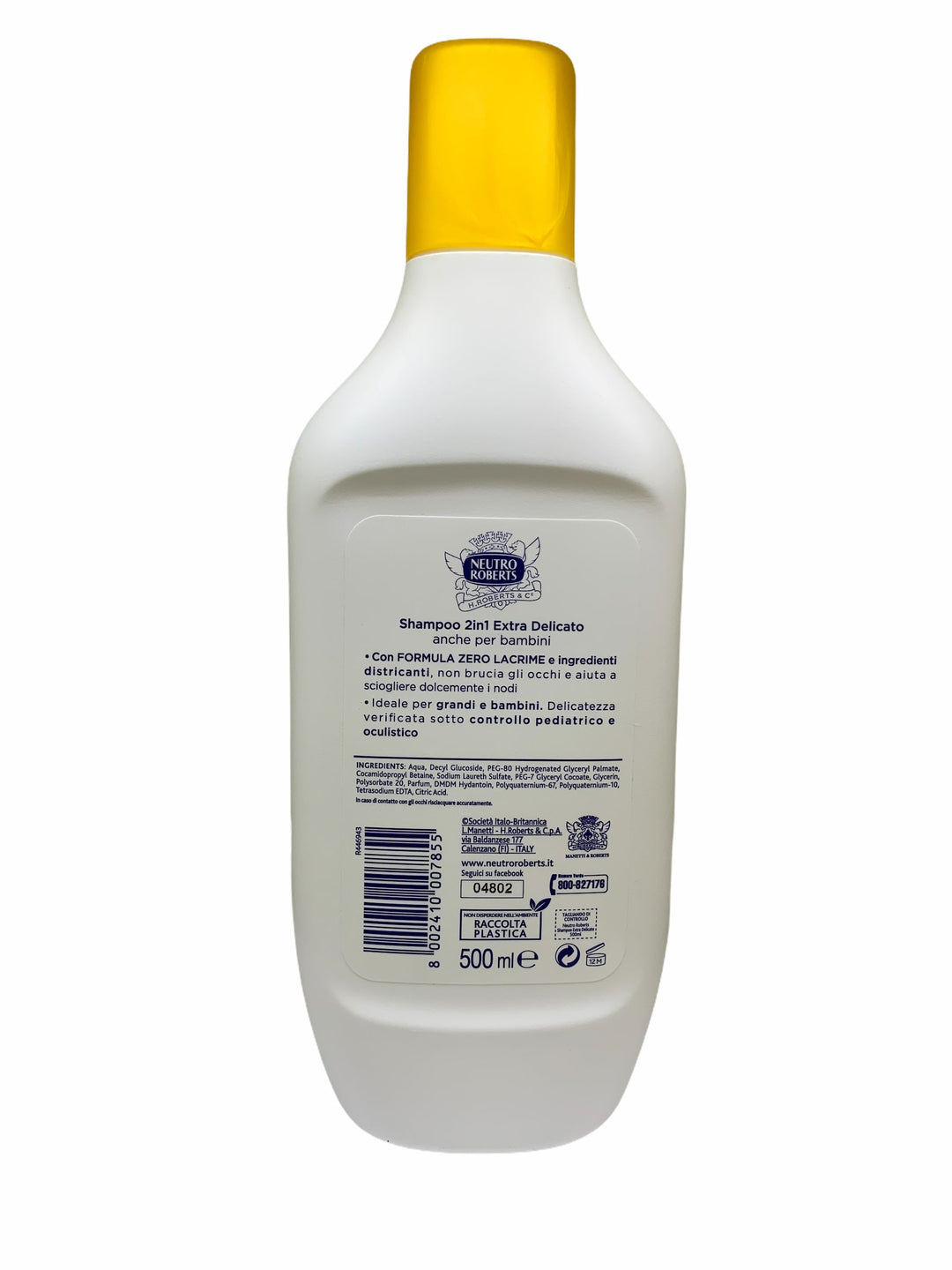 Neutro roberts shampoo 2in1 extra delicato zero lacrime 500 ml
