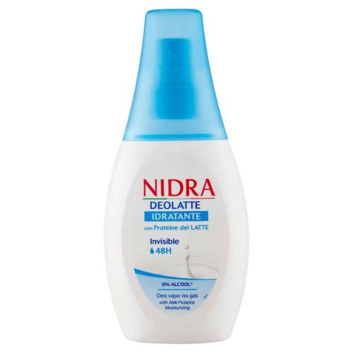 Nidra deodorante vapo deolatte idratante invisibile con proteine del latte 75 ml