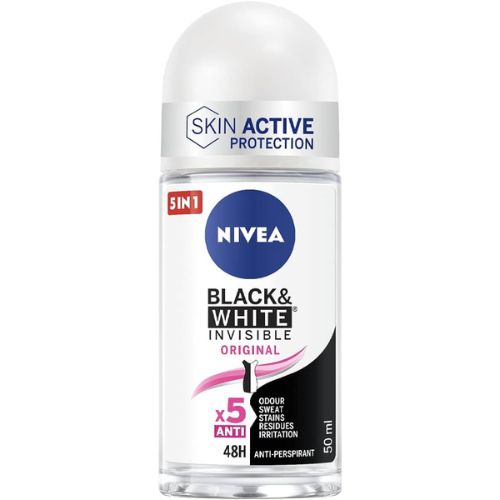 Nivea deodorante roll on black & white invisible original 50 ml