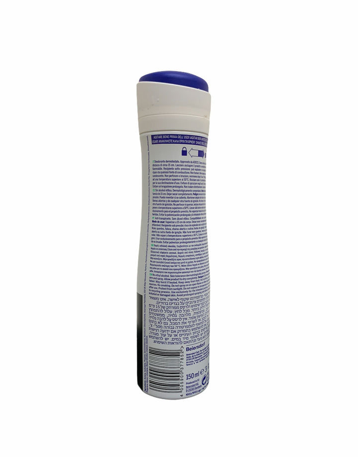 Nivea deodorante spray black & white invisible active 150 ml