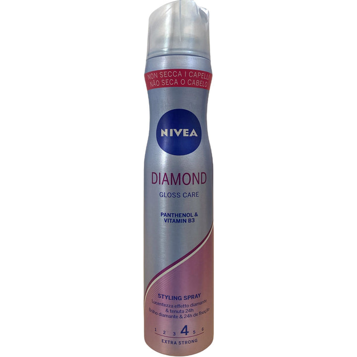 Nivea styling spray diamond gloss care tenuta 4 extra strong 250 ml