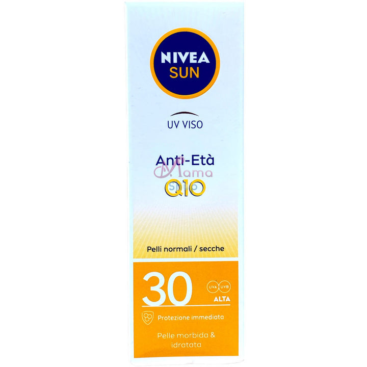 Nivea sun crema viso Q10 anti età fp 30 per pelli normali e secche 50 ml
