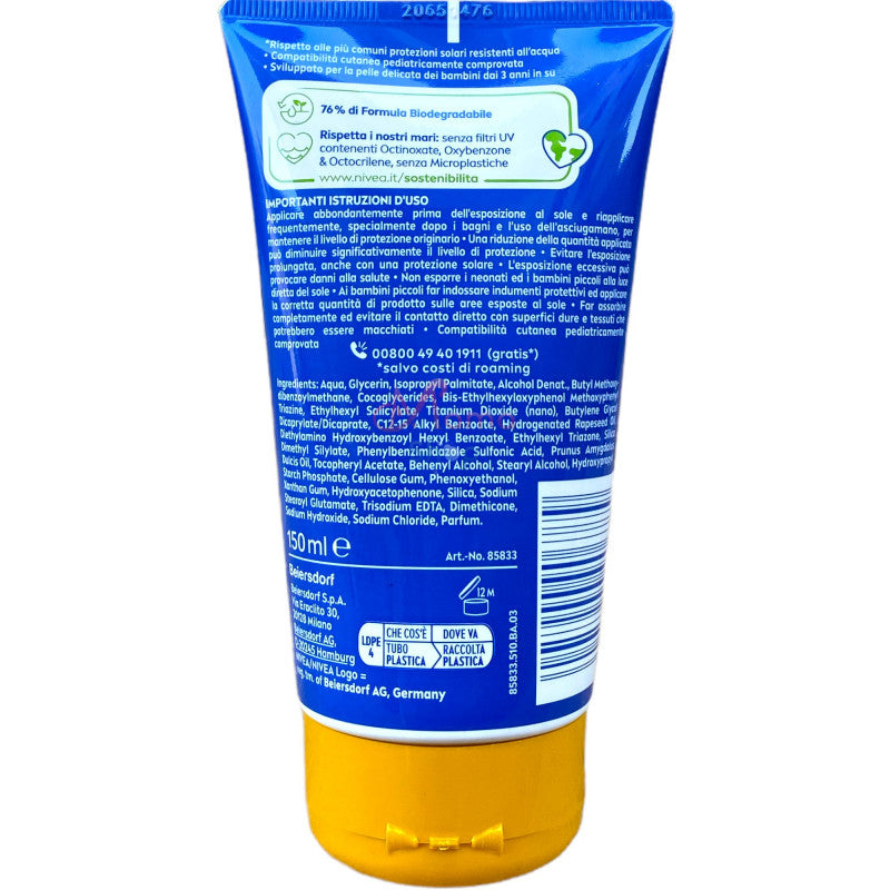 Nivea sun kids ultra protect & play crema solare fp 50+ 150 ml