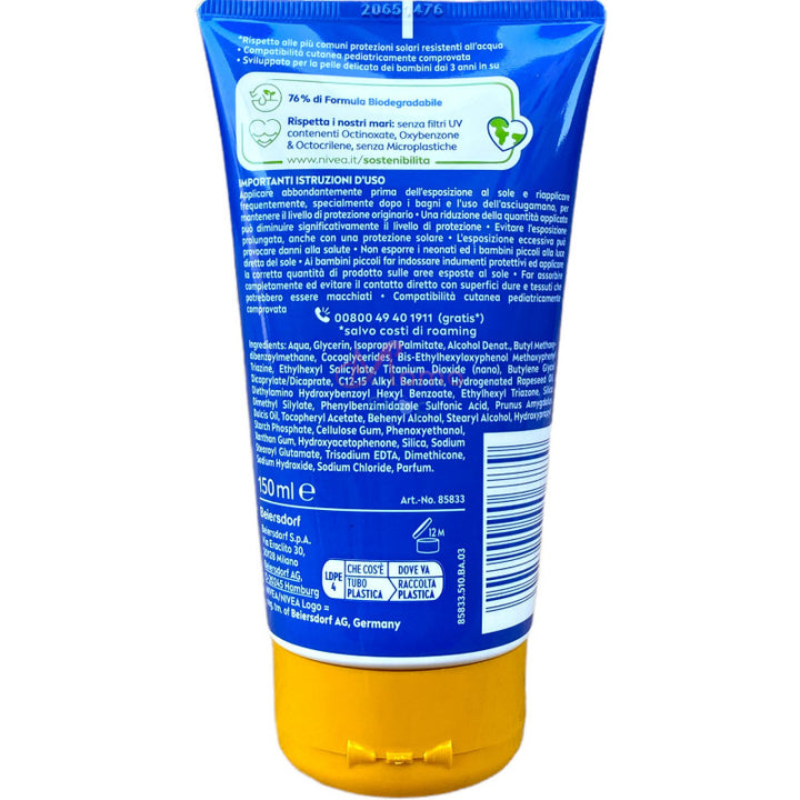 Nivea sun kids ultra protect & play crema solare fp 50+ 150 ml