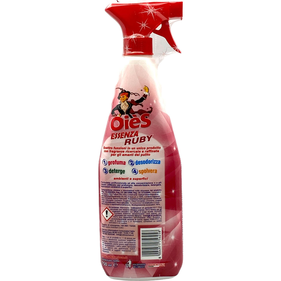 Oiès essenza spray luxury ruby 750 ml