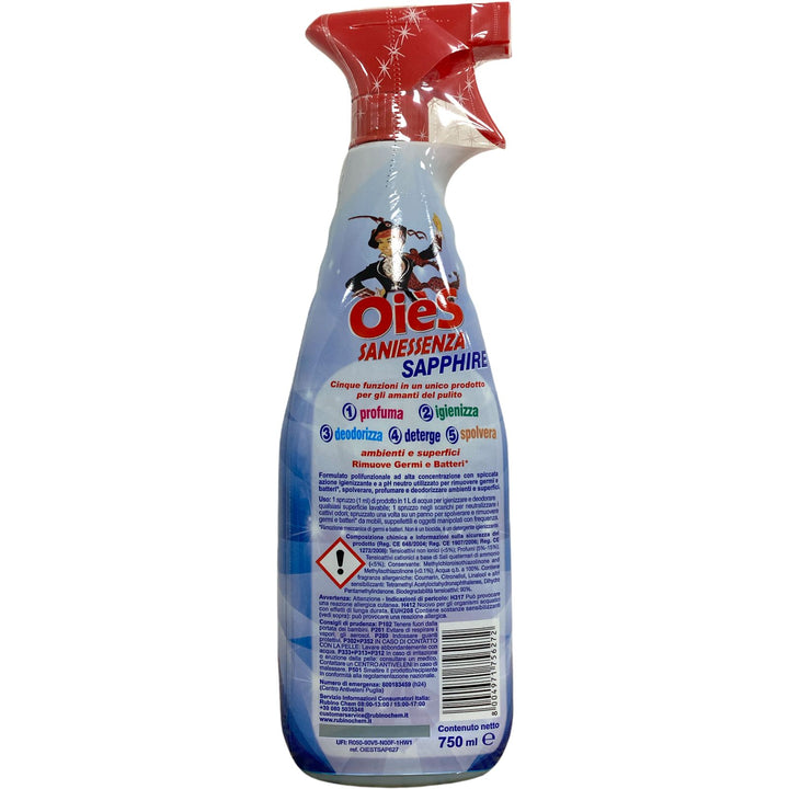 Oiès essenza spray luxury sapphire 750 ml