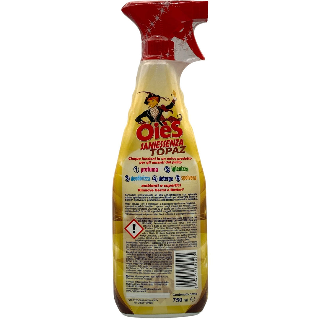 Oiès essenza spray luxury topaz 750 ml