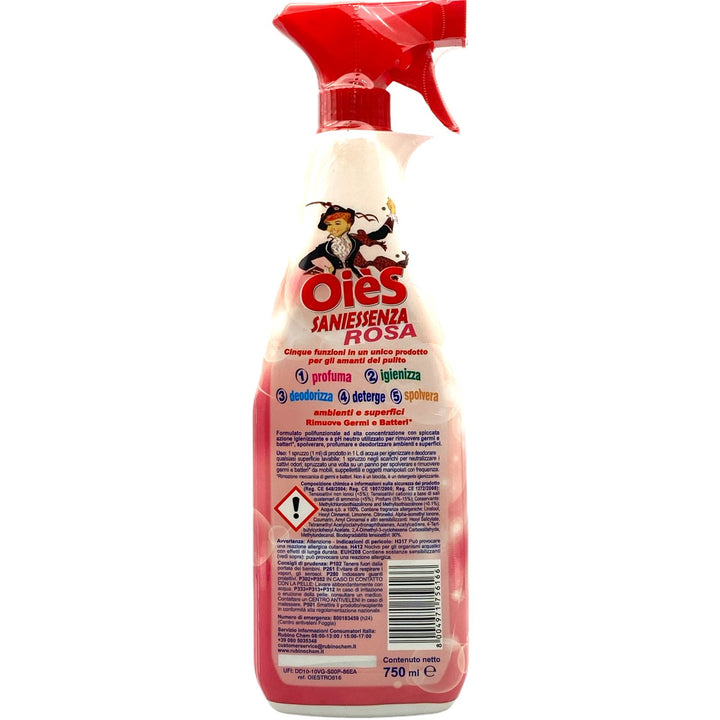 Oiès essenza spray rosa 750 ml