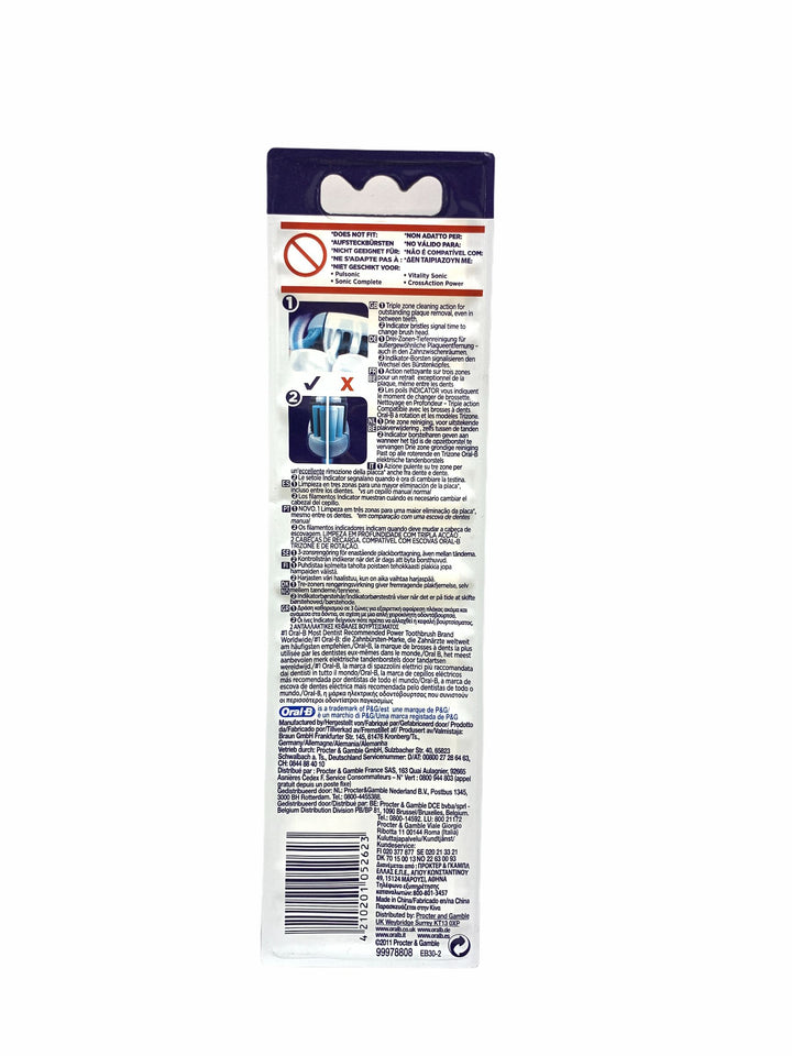 Oral-b ricarica spazzolino elettrico trizone x2