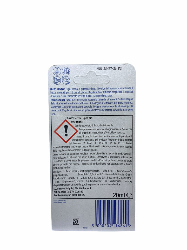 Oust elettrico ricarica elimina odori 20 ml