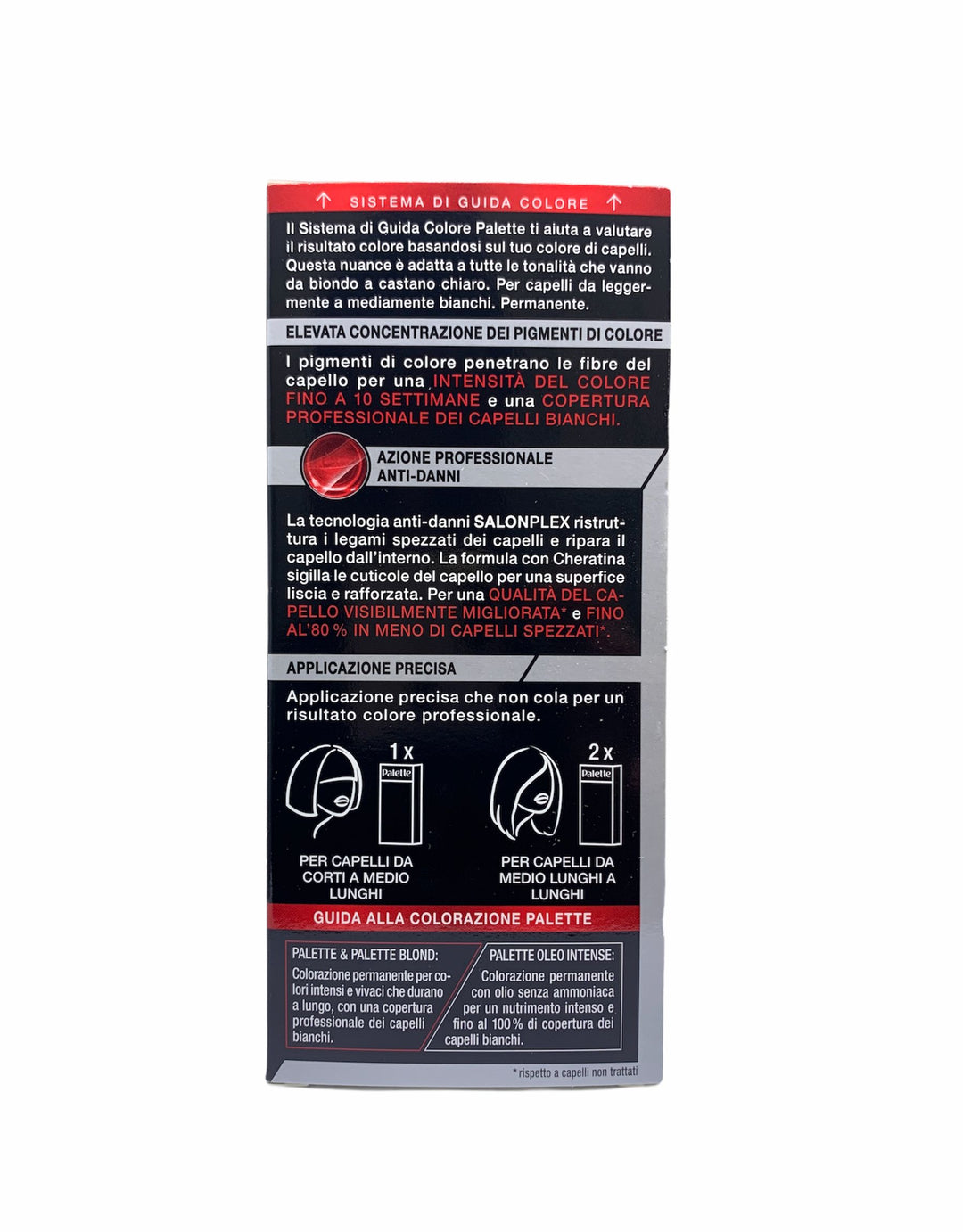 Palette colorazione permanente 6 7 biodo miele