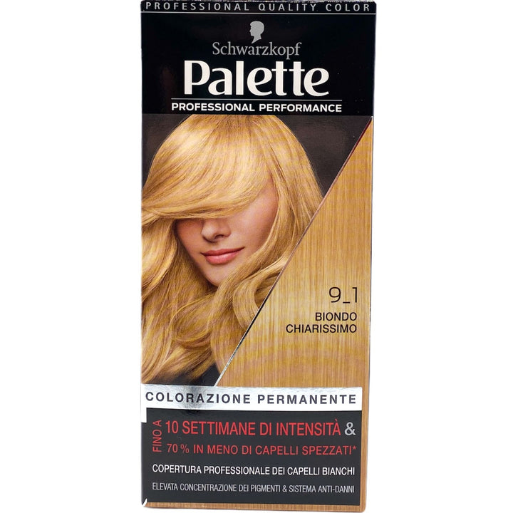 Palette colorazione permanente 9 1 biondo chiarissimo