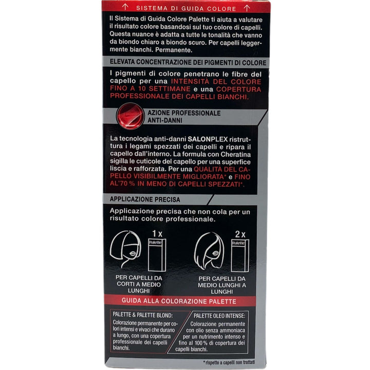 Palette colorazione permanente 9 1 biondo chiarissimo