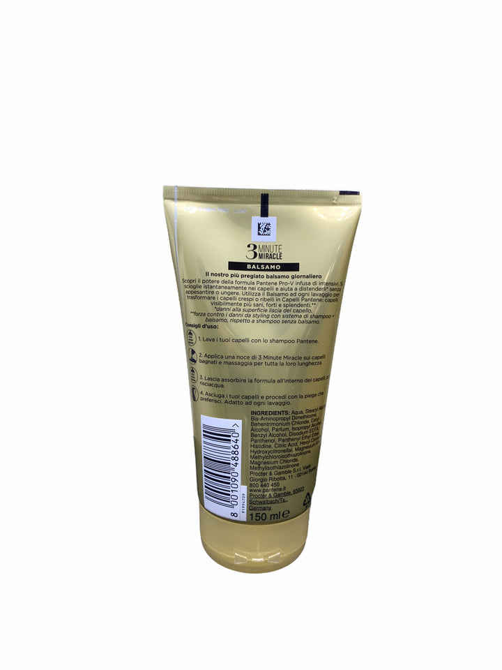 Pantene balsamo 3 minuti lisci effetto seta 150 ml