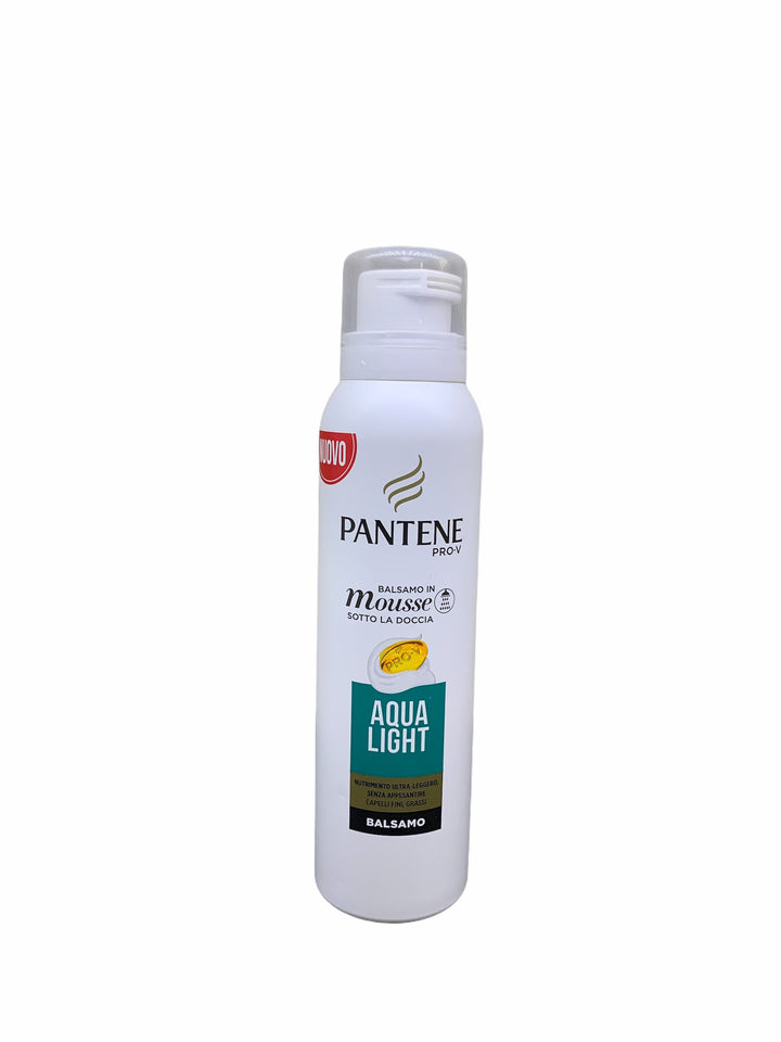 Pantene balsamo mousse spray aqua light capelli fini e grassi 140 ml
