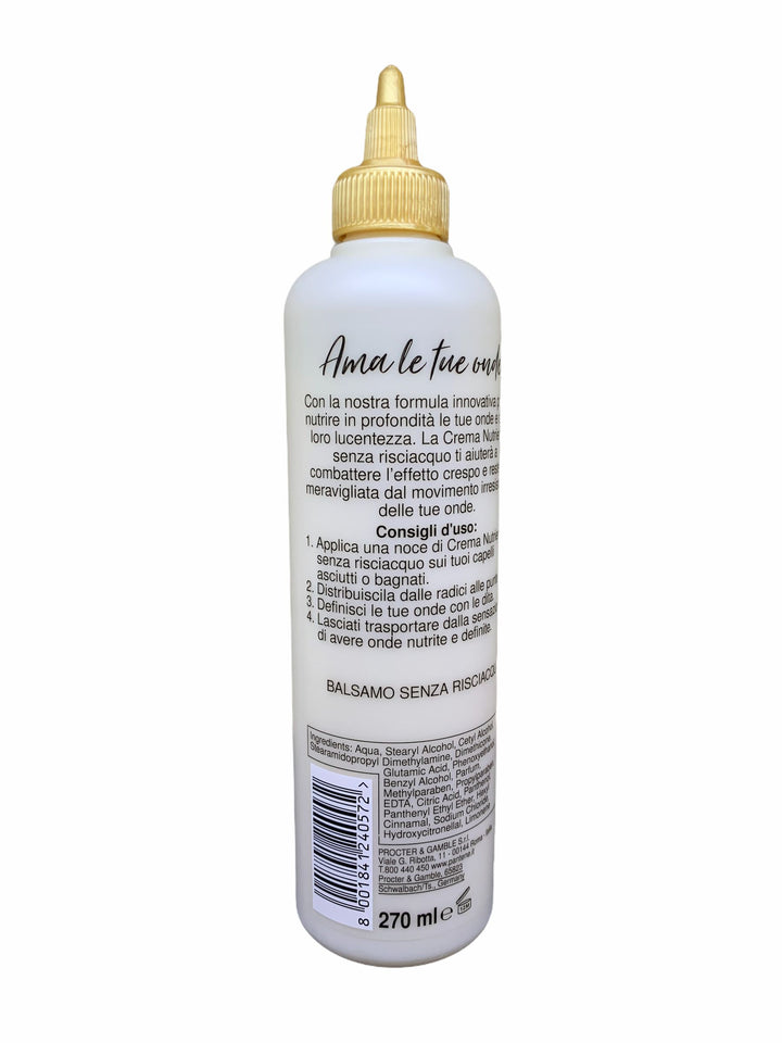Pantene crema nutriente senza risciacquo ama le tue onde 270 ml