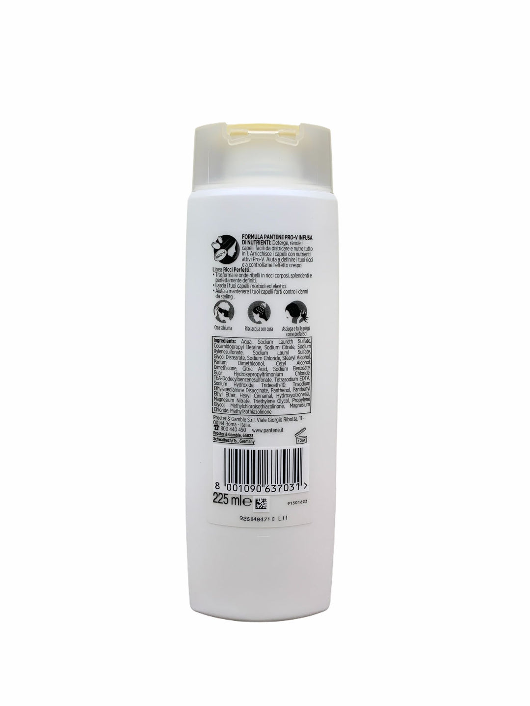 Pantene shampoo 3in1 ricci perfetti 225 ml