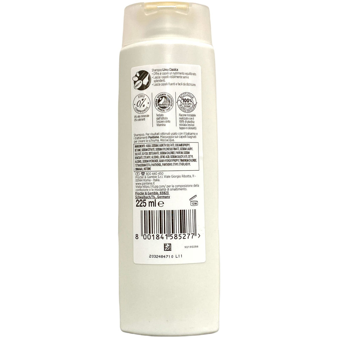 Pantene shampoo linea classica 225 ml
