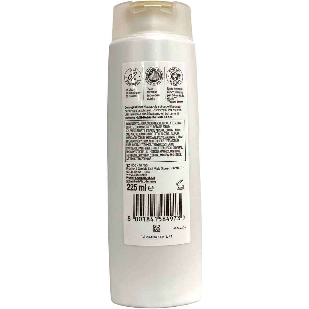 Pantene shampoo multinutriente 225 ml