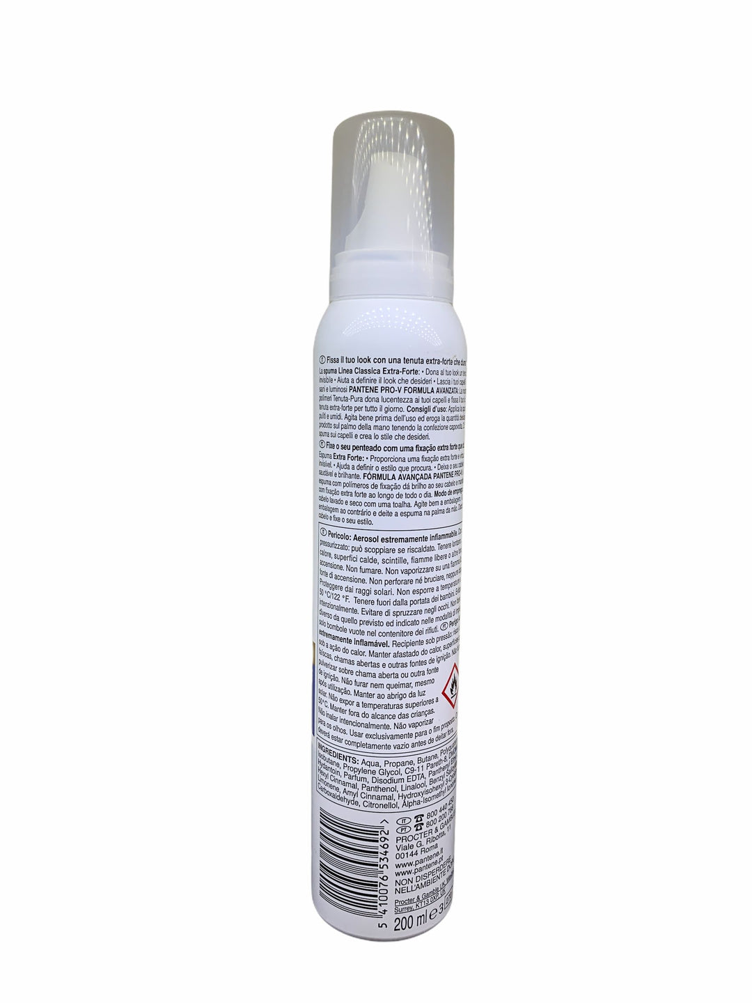 Pantene spuma linea classica extra forte tenuta 04 200 ml