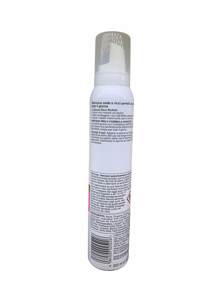 Pantene spuma ricci naturali tenuta 03 200 ml