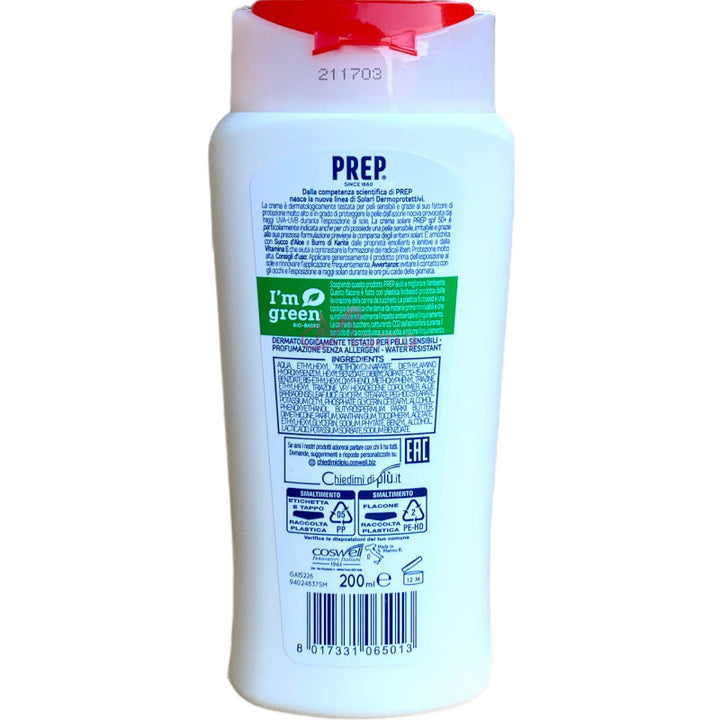 Prep sun crema solare fp50+ 200 ml