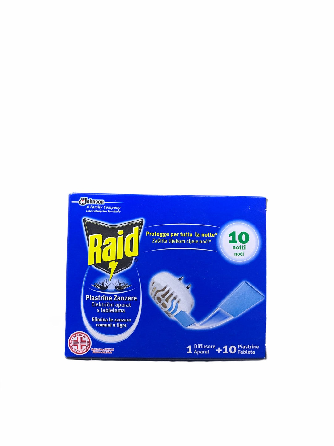 Raid fornellino elettrico + 10 piastrine