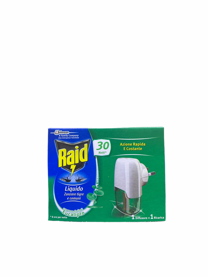Raid liquido diffusore + ricarica 30 notti eucalipto 21 ml