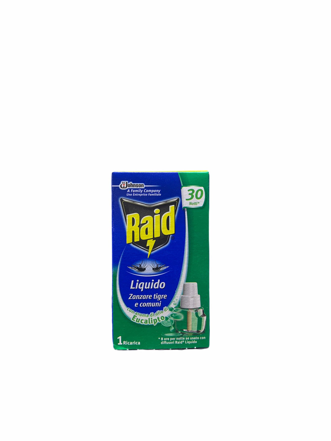 Raid liquido ricarica eucalipto 30 notti 21 ml