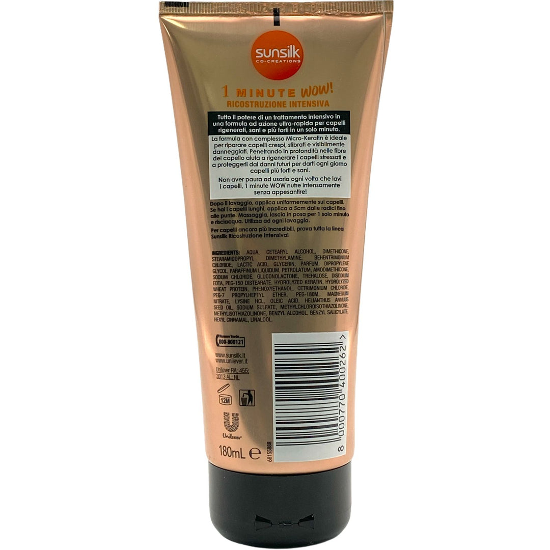 Sunsilk co creations trattamento 1 minute ricostruzione intensiva per capelli danneggiati 180 ml