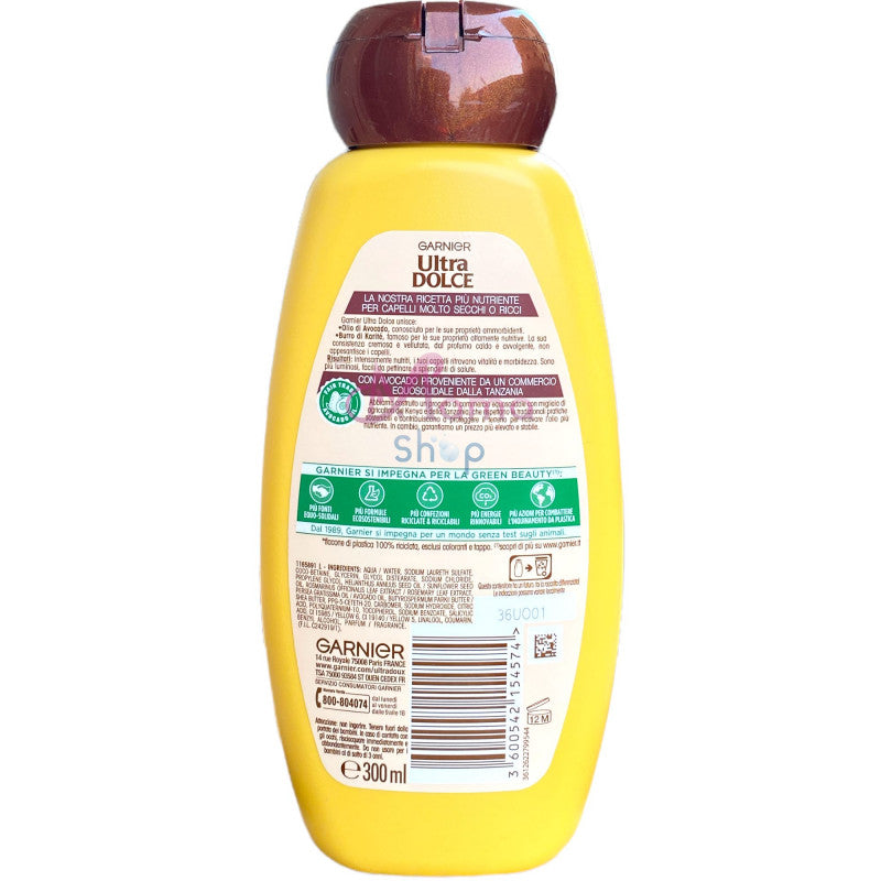 Ultra dolce shampoo all'olio di avocado e burro di karitè 300 ml
