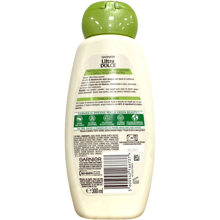 Ultra dolce shampoo idratante con latte di mandorla nutriente 300 ml