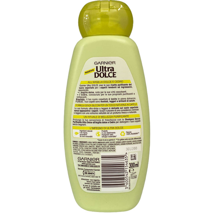 Ultra dolce shampoo purificante argilla dolce e cedro per capelli grassi 300 ml