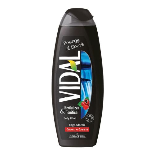 Vidal bagno doccia energy sport ginseng e guaranà 500 ml