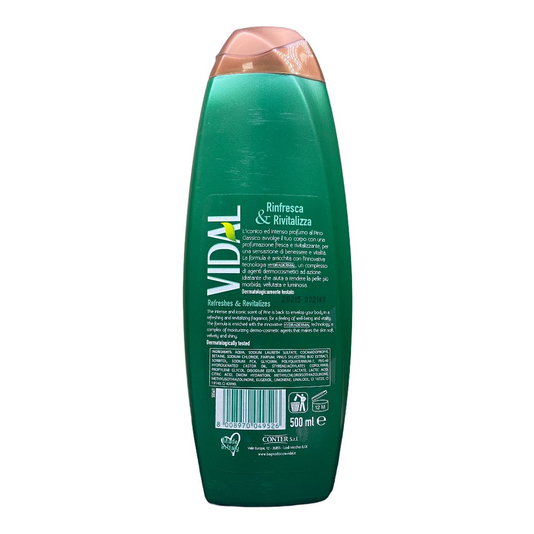 Vidal bagno schiuma original pino 500 ml