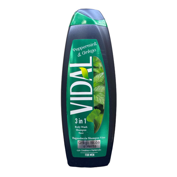 Vidal bagno schiuma peppermint e ginkgo 500 ml