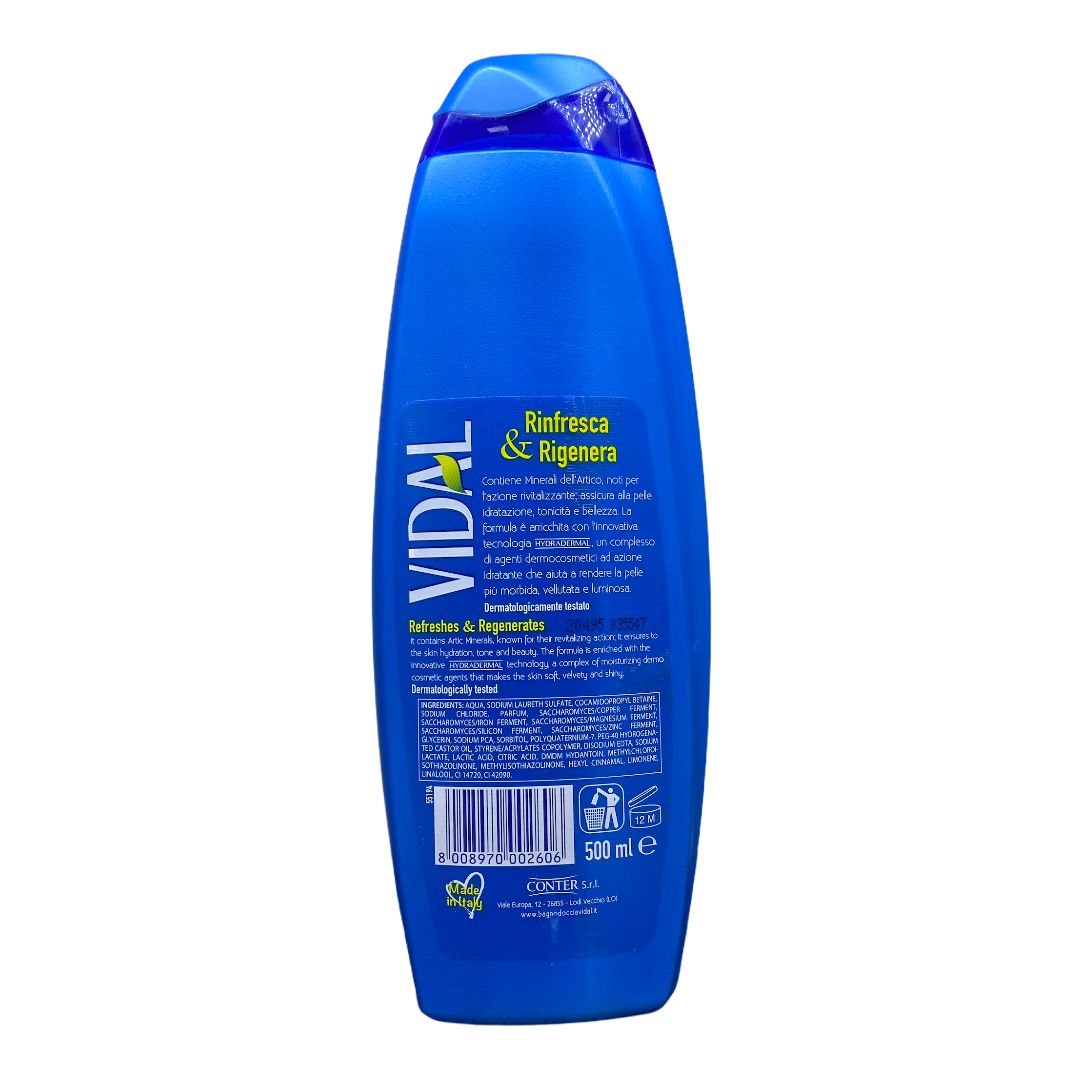 Vidal bagno schiuma polar ice 500 ml