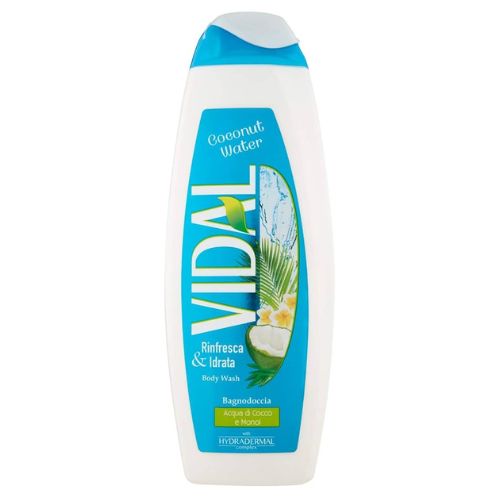 Vidal bagnodoccia coconut water con acqua di cocco e monoi 500 ml