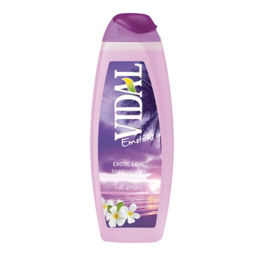 Vidal bagnodoccia emotion exotic love con fiori di tiarè 500 ml