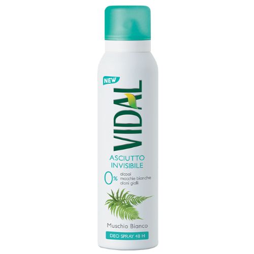 Vidal deodorante spray white musk 150 ml