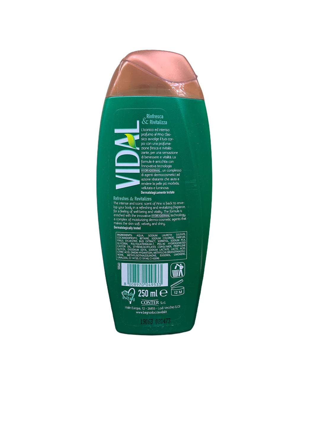 Vidal doccia schiuma original pino classico 250 ml